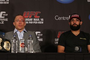 Meciul cu Johny Hendricks, castigat la decizie, a fost ultimul pentru GSP in UFC.