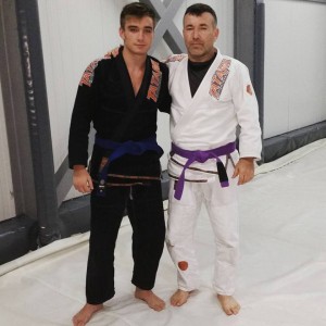 Sebastian Bradiceanu cu Nicolae Garba, primul sau antrenor.