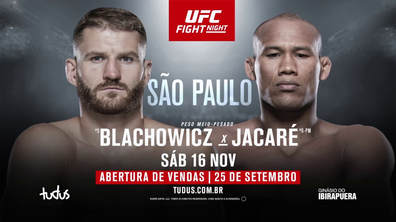 UFC Sao Paolo: Ronaldo Jacare Souza debuteaza la Light-Heavyweight impotriva lui Jan Blachowicz