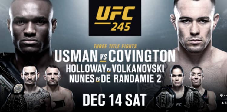 AVANCRONICA UFC 245: Urmeaza ultima mare gala UFC din 2019! 3 lupte vor avea centura pe masa! (VIDEO)