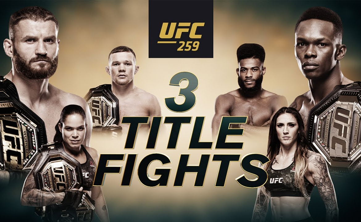 VIDEO. Vezi toate luptele ce vor avea loc la UFC 259. 4 campioni vor intra in octogon!