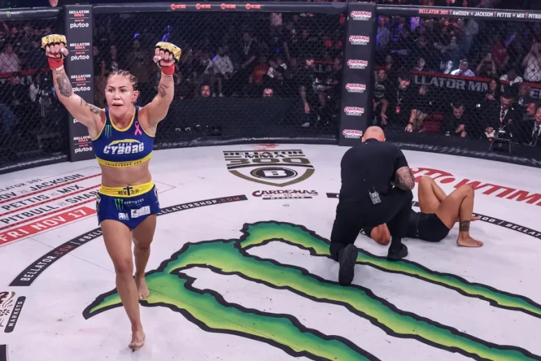 Vezi ce au reusit sa faca Cris Cyborg si Usman Nurmagomedov la gala aniversara Bellator 300! (VIDEO)