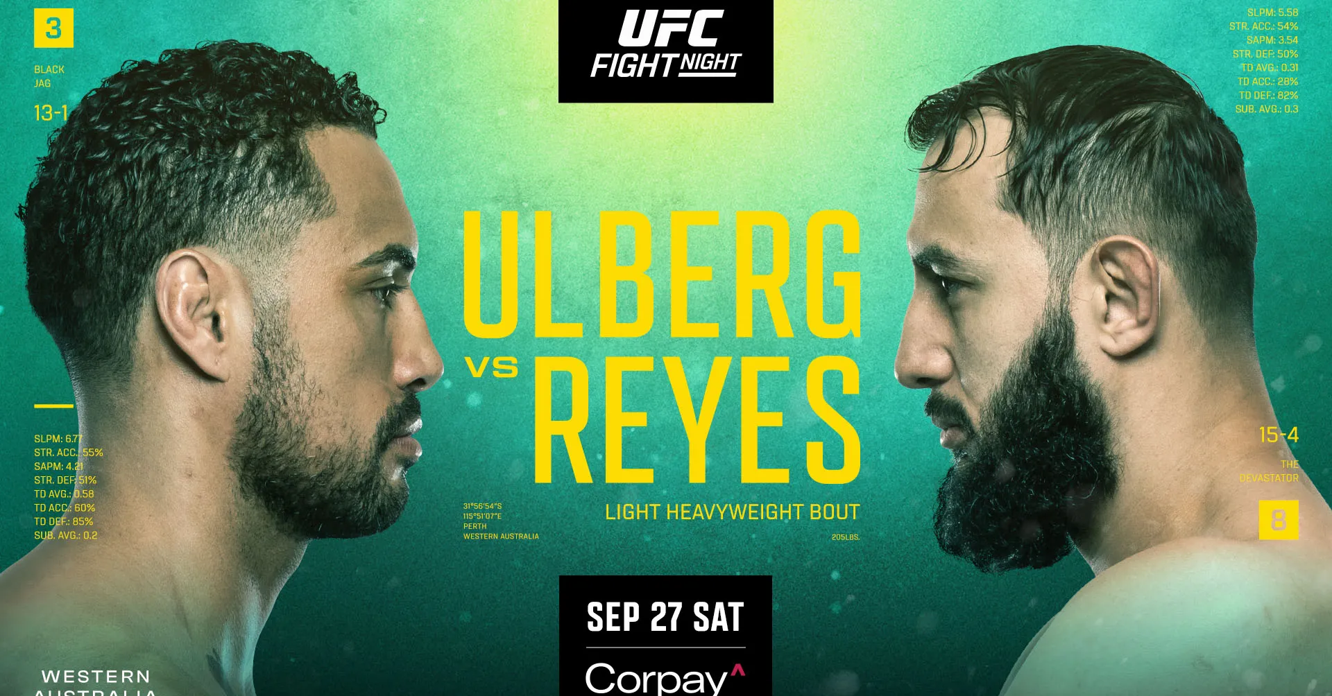 Urmeaza gala UFC Fight Night: Carlos Ulberg vs. Dominick Reyes! (VIDEO)